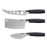 Soffritto 3 Piece Antibacterial Stainless Steel Cheese Knife Set