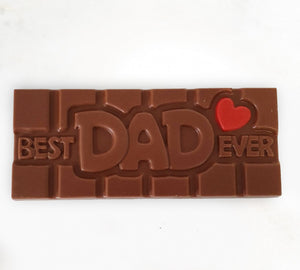 Charlotte Piper 'BEST DAD EVER' Milk Chocolate Bar 40g