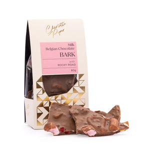 Charlotte Piper Milk Choc Bark 80g - Rocky Road