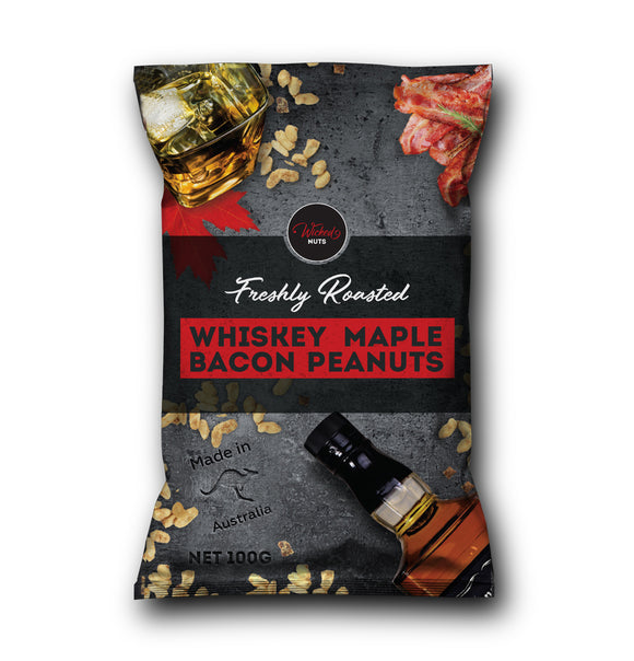 Wicked Nuts Whiskey Maple Bacon Peanuts 120g